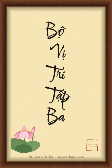 BỘ VỊ TRÍ (PAṬṬHĀNA) — TẬP BA